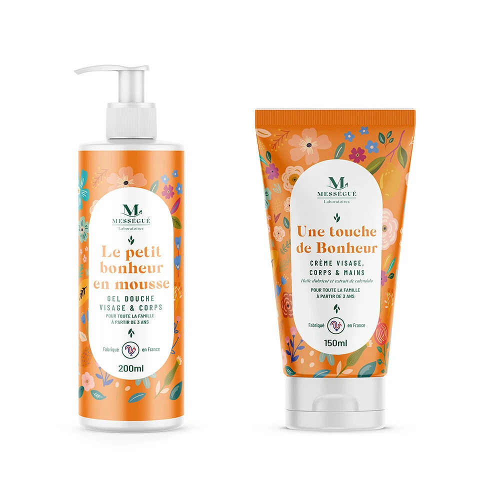 Gaveæsken der bringer "lykke", Brusegel & Bodylotion