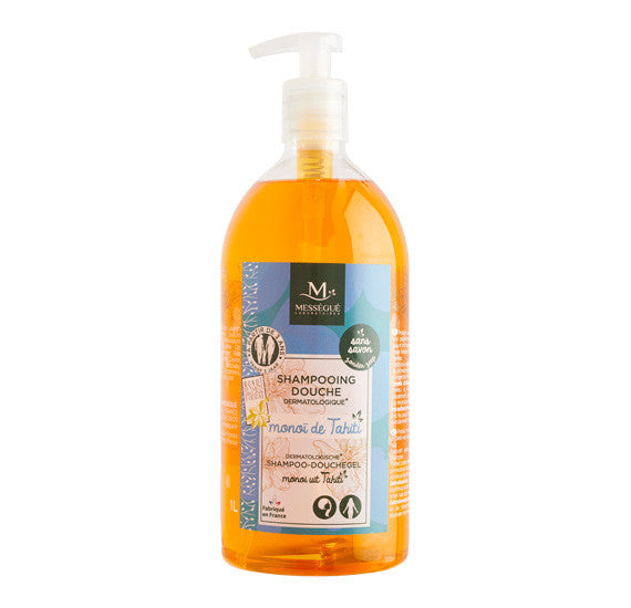 Maurice Mességue Shampoo med Monoi fra Tahiti (Krop & Hår) 1 liter
