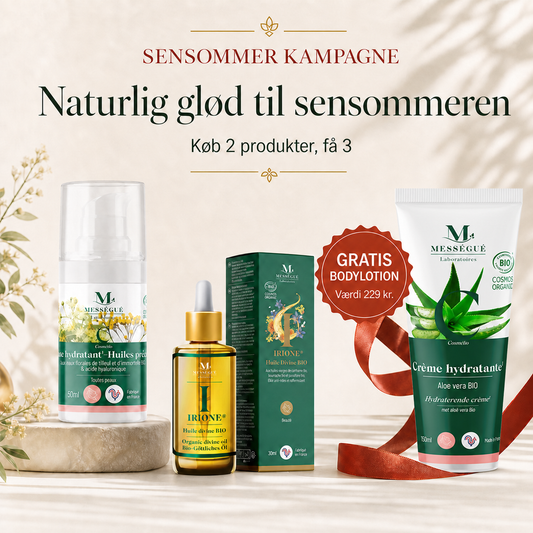 Sensommer kampagne – Fugtgivende maske + Irione ansigtsolie