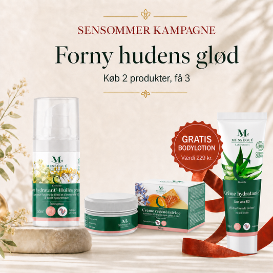 Sensommer kampagne – Fugtgivende maske + Crème Régénératrice